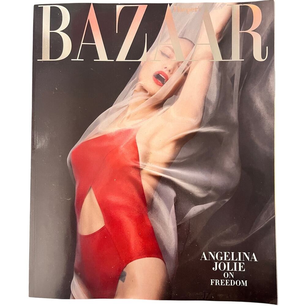 Harper's BAZAAR Magazine  December, 2019 - January, 2020  ANGELINA JOLIE Cover